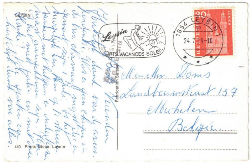 Cartoline postali: Leysin - 3 Bild AK – Usato da Binningen venduto da Mountainrider 1