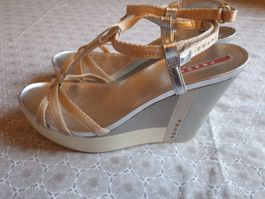 Sandalen Gr.39.5 Prada silber