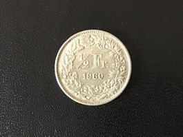 Silber 1/2 Franken 1960