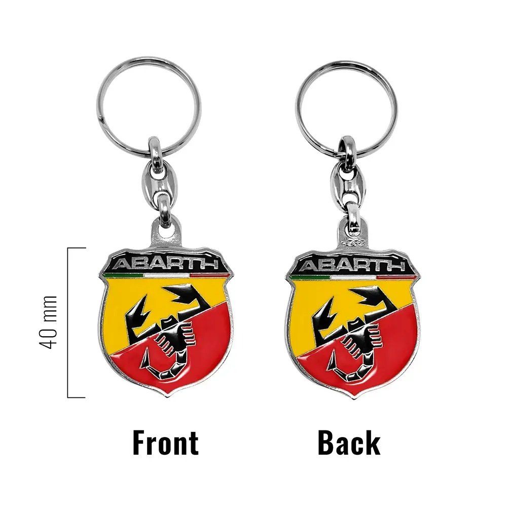 Abarth Schlüsselanhänger & - bänder: Abarth Schlüsselanhänger Metall Doppelseitig Original – Neu und originalverpackt aus Goldach von SSRConzept 2