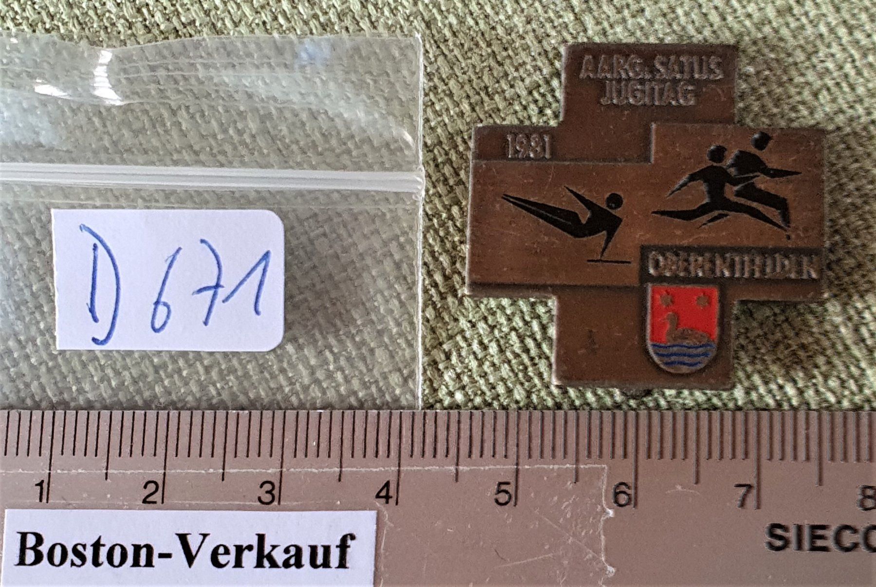Coperchi dei cremini per caffè: D671 - Aargau Jugitag 81 Oberentfelden – Usato da Reinach BL venduto da Boston-Verkauf 3