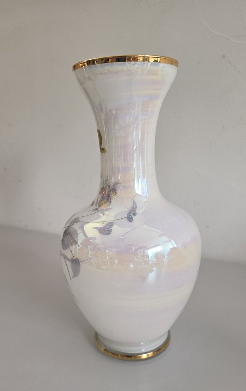 Vase & Récipients: Vintage Vase Opalglas irisierend - Opalina Fiorentina – D'occasion à Birr par DisDas 1