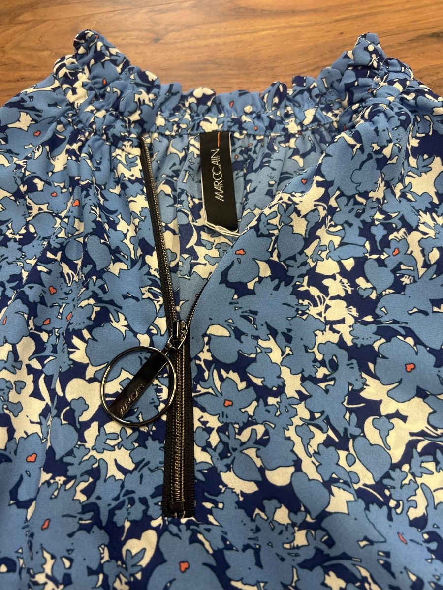 Marc Cain Camicette: Marc Cain Blusentop Blumenmuster Grösse N 5 neu – Nuovo (secondo la descrizione) da Burgdorf venduto da puppennetz 7