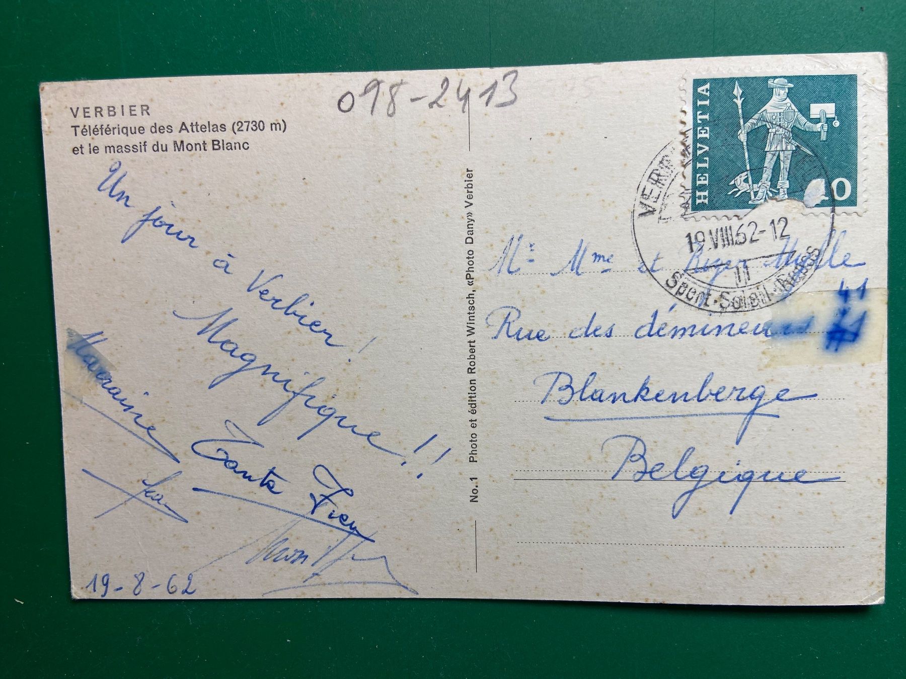 Cartoline postali: Verbier - Téléférique des Attelas – Usato da Steg VS venduto da _vinci_ 1