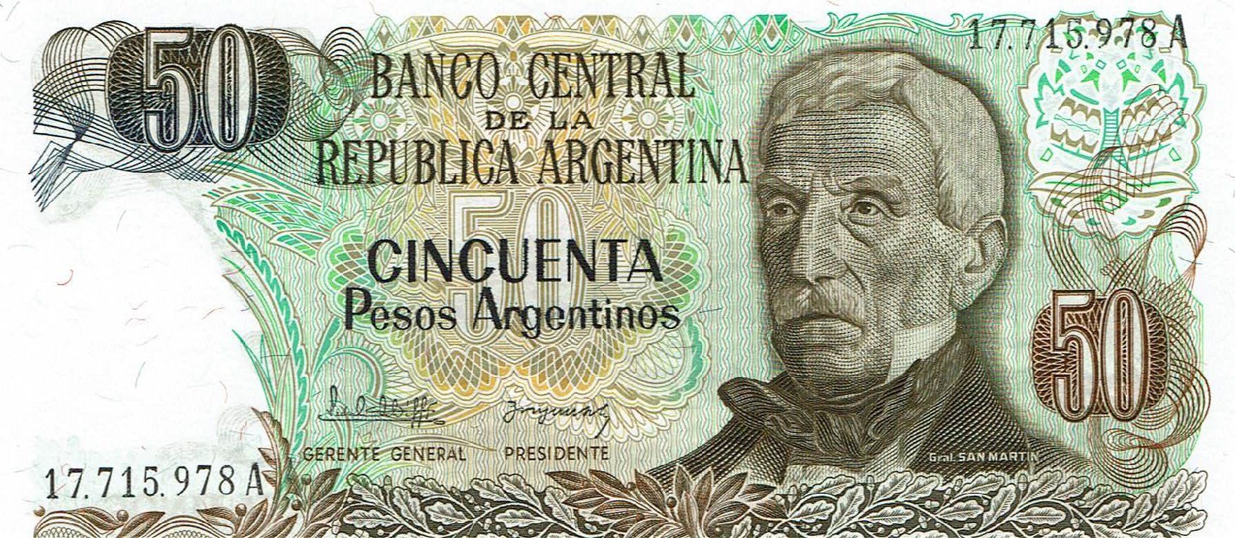 Banconote: Argentinien 50 Pesos 1983 P-314 UNZ – Nuovo (secondo la descrizione) da Steffisburg venduto da ber_8htf