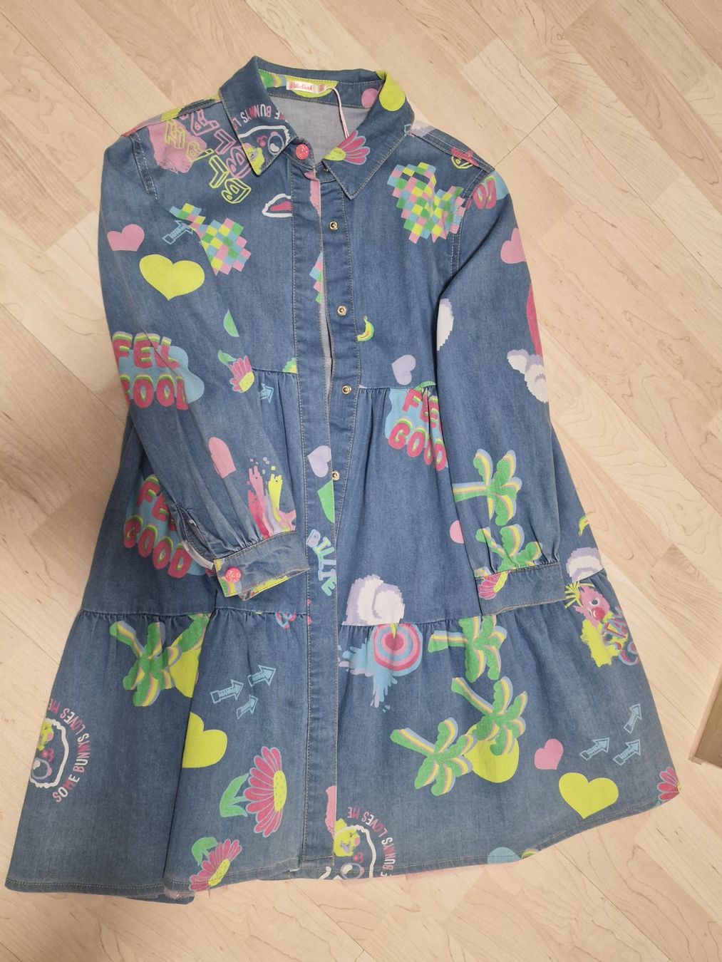 Billieblush Vestiti & Gonne: Wunderschönes Mädchenkleid Jeans mit langen Ärmeln – Nuovo (secondo la descrizione) da Knonau venduto da nicdorf