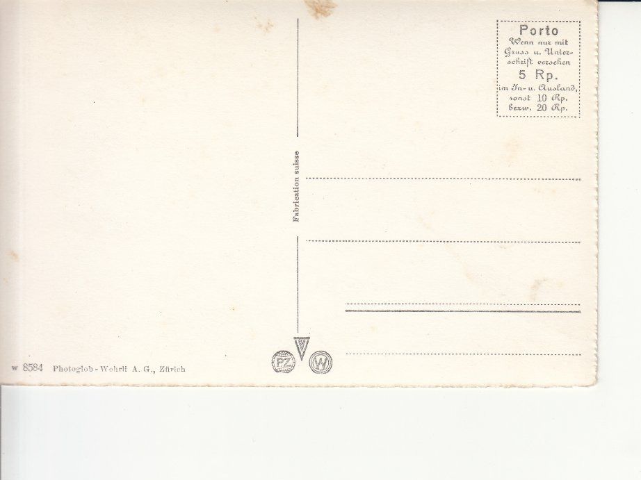 Cartoline postali: Susten ca. 1950 – Usato da Bürglen TG venduto da StampGraf 1