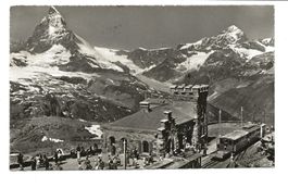 Station Gornergrat (VS) ob Zermatt  Bahn - Matterhorn - 1957