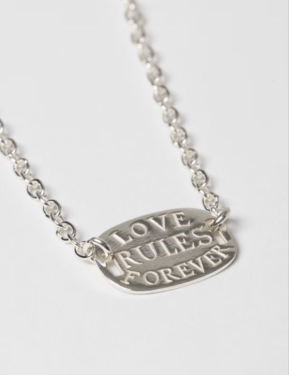 Ensoie Catenine: En Soie Silver necklace "Love Rules Forever"  – Usato da Zürich venduto da jil.zh 1