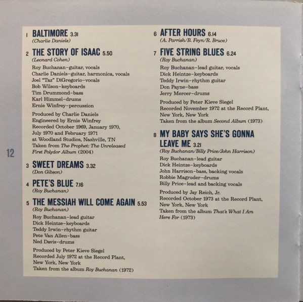 CDs: Roy Buchanan – Neuf (Voir description) à Aeschi SO par Stones55 4