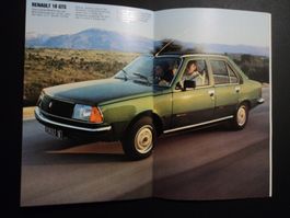 Prospekt Renault 18 1980 mit Limousine, Break