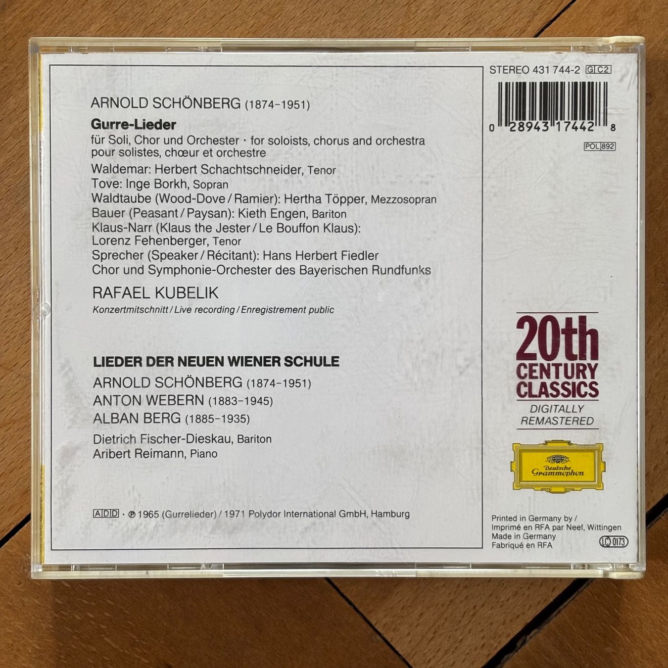 CD: Schönberg: Gurre-Lieder – Usato da Stans venduto da Abukadnezar 2