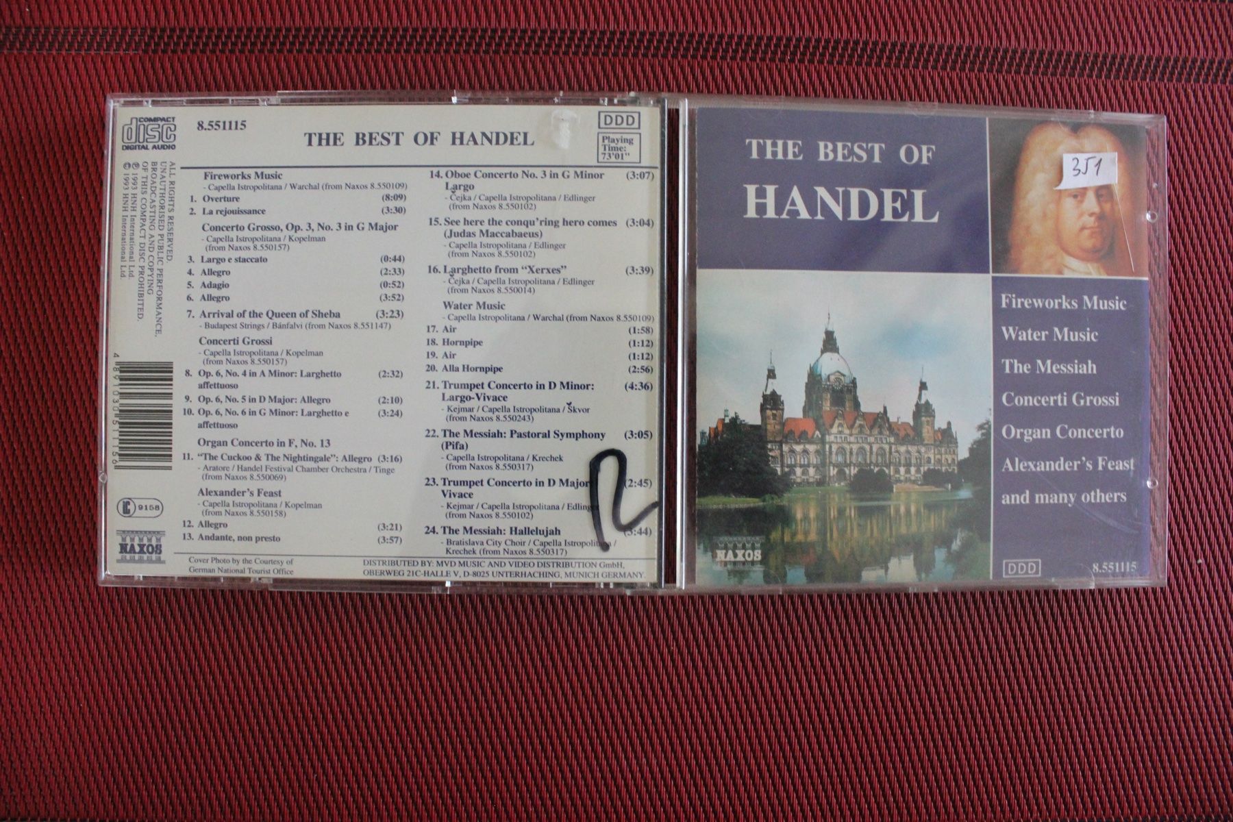 CD: Das Beste Von Händel Various: CD – Usato da Geroldswil venduto da CD-Verkauf-2022