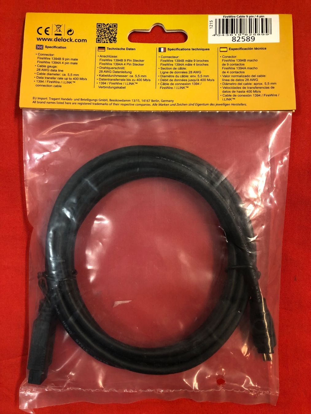 Kabel: Delock 82589 FireWire-Kabel – Gebraucht aus Neerach von Arbimus 2