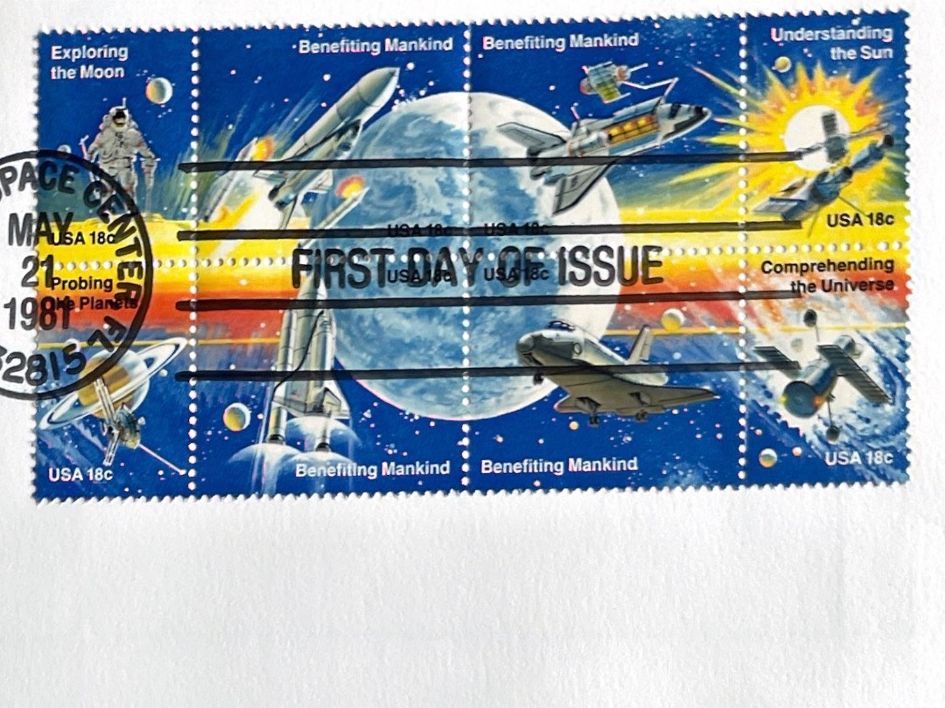 Tous les timbres: Columbia Space Shuttle NASA 1981 FDC Grossformat – Neuf (Voir description) à Düdingen par Onkel.Friedrich 2