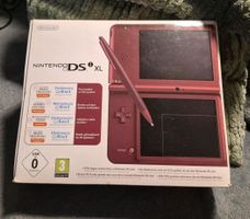 Nintendo DS XL Konsole Weinrote mit Anleitungen guter Zustan