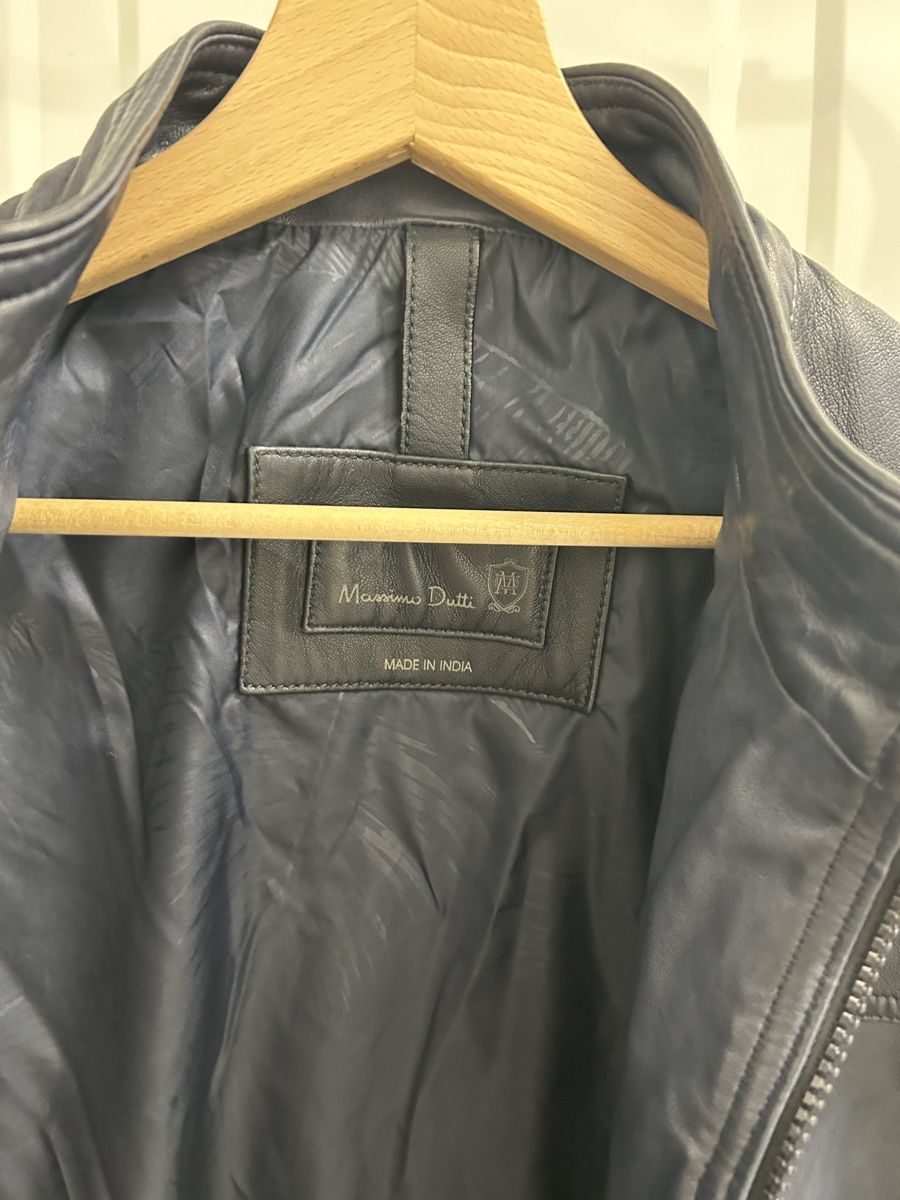 Massimo Dutti Giacche: Massimo Dutti Lederjacke blau – Usato da Bern venduto da floorball_zoro 4