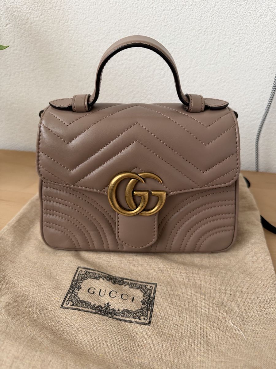 Gucci Borse da donna: Gucci GG Marmont Top Handle Mini Bag – Nuovo (secondo la descrizione) da Islisberg venduto da 1Contessa