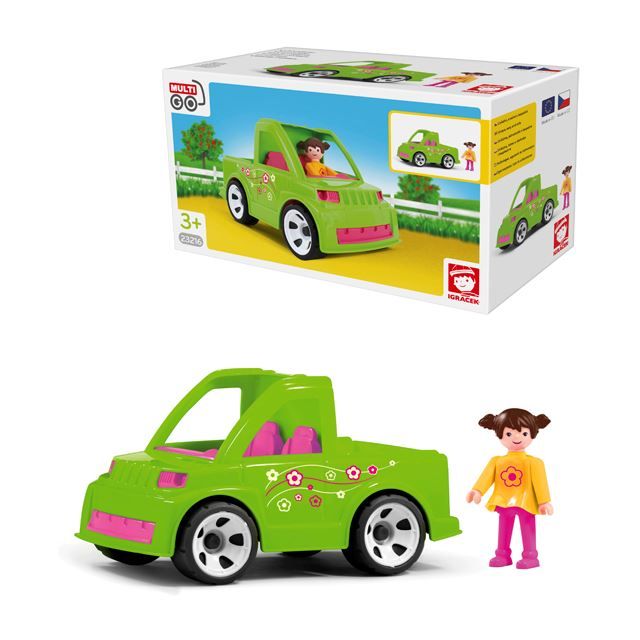 Giocattoli: Spielzeugauto Pickup mit Gärtnerin – Nuovo e nell'imballaggio originale da Mosnang venduto da glascom