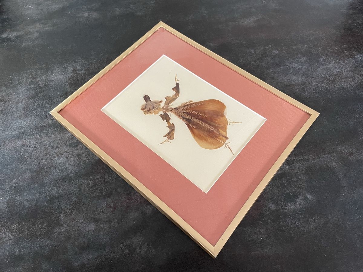 Dipinti: Tableau Danseuse Art Floral Pressé – Usato da Vallamand venduto da Bricbracbroc82 3