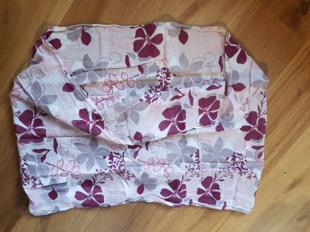 Tuch Loop Schal Foulard mit Blumen Muster