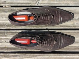 Elegante Herrenschuhe, braun, Leder, Gr. 44