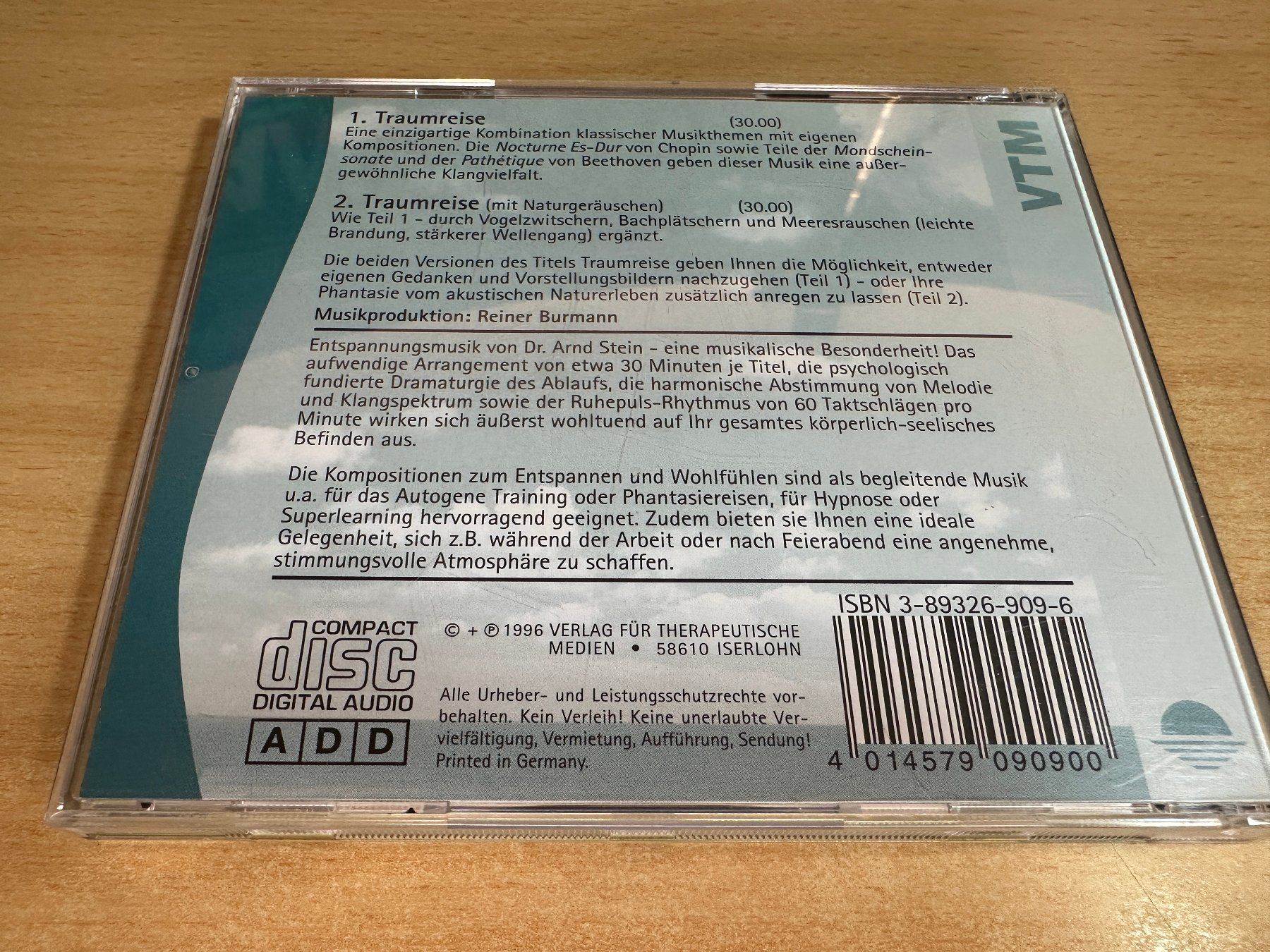 CD: H1 Arnd Stein – Traumreise – Usato da Rikon im Tösstal venduto da Alpenmutz 1