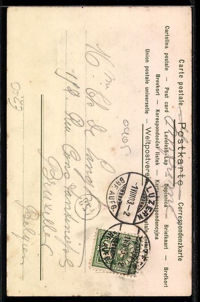 Cartes postales: AK Luzern, Die Hofkirche, 1903 – D'occasion à Berlin par bartko-reher 1