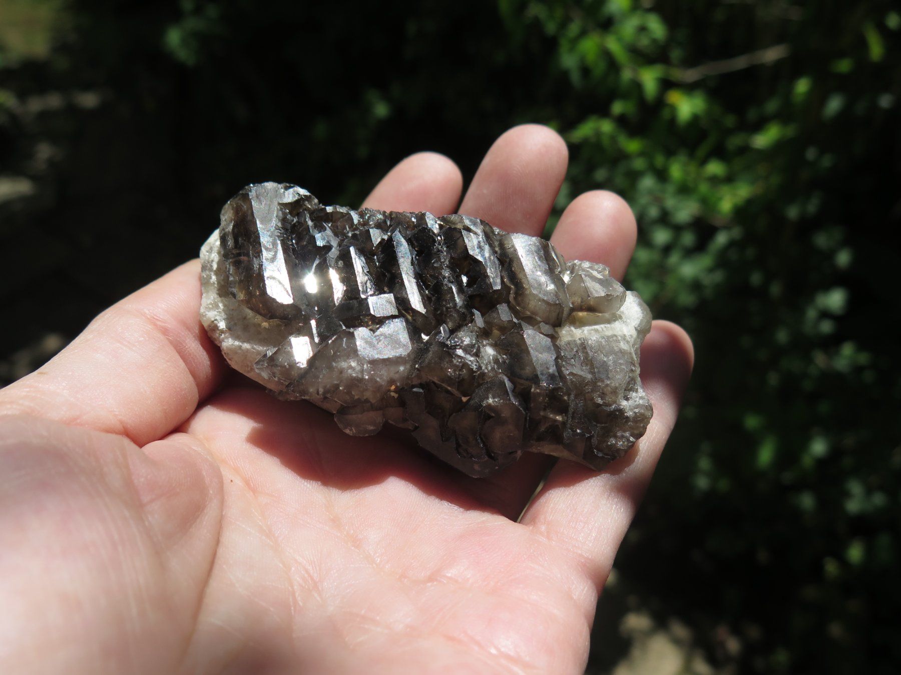 Mineralien & Heilsteine: Bergkristall var. Rauchquarz mit Castle – Gebraucht aus Schaffhausen von Yamakana51L8736OQ8 6