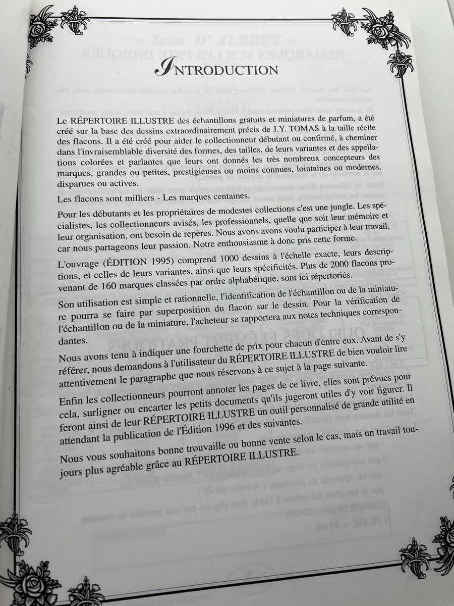 Libri: Répertoire Illustré Des Échantillons de Parfum – Usato da Wettingen venduto da NickInc 2