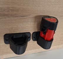 2x Akkuhalter Milwaukee M12 Werkstatt Akku Halter 12V