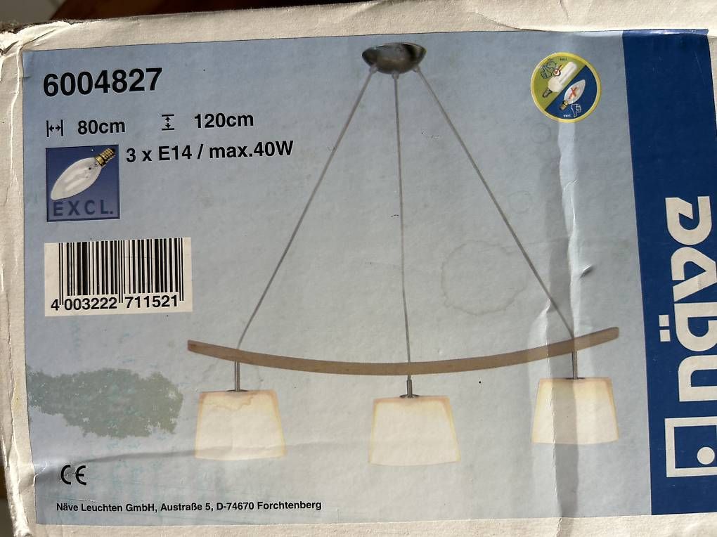 Kronleuchter & Deckenlampen: Lampe suspendue – Neu und originalverpackt aus Plan-les-Ouates von Kiss-bodolay