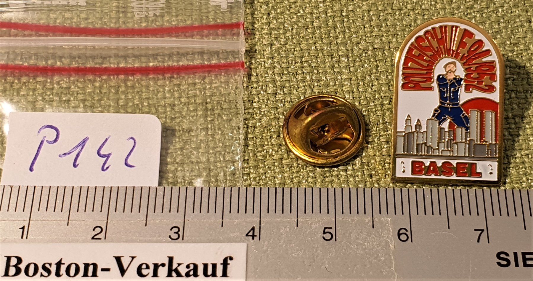Placchette & Badge: P142 - Pin Polizei-Schule Basel  1994/95-2  Nr. 345 – Usato da Reinach BL venduto da Boston-Verkauf 2