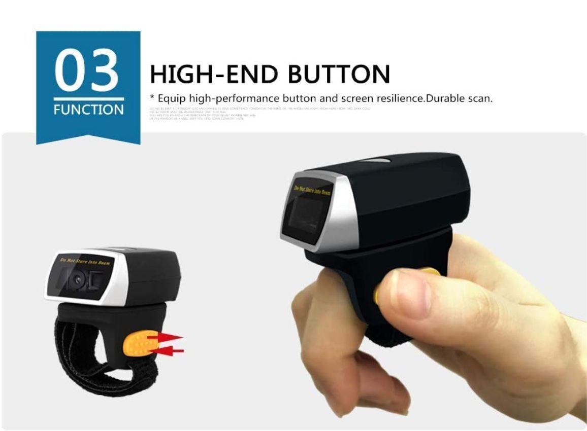 Scanner: Bluetooth-Ring-Barcode-Scanner Tragbar – Neu und originalverpackt aus Bülach von StoreInShop.com 3
