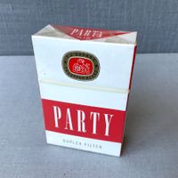 ⚫️ Zigaretten Packung PARTY Duplex Filter – 60er Jahre ⚫️