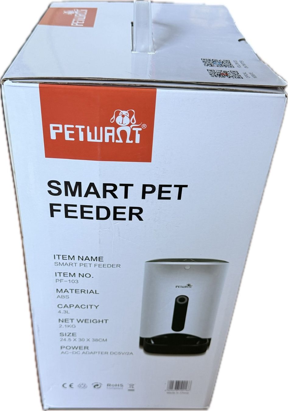 Mangimi: PETWANT Smart Pet Feeder App Control HD Camera Neu – Usato da Finstersee venduto da MadRaymond 1