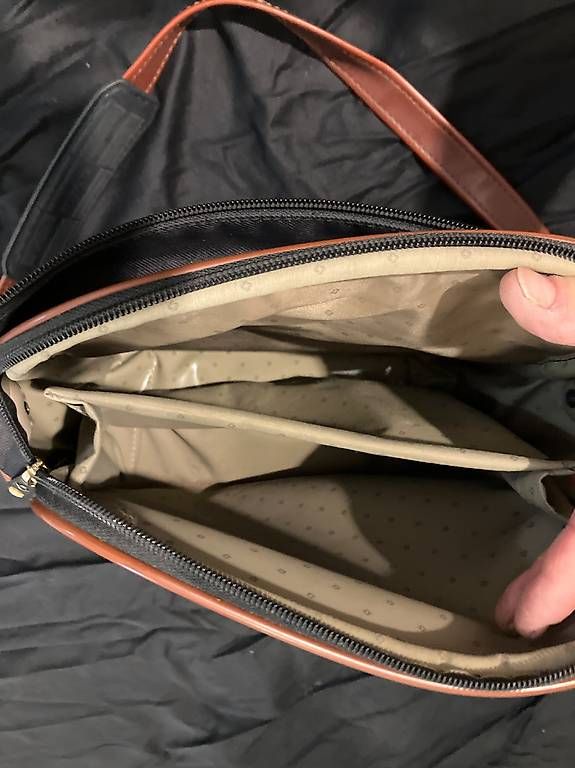 Borse: Samsonite  Umhängetasche dunkelblau mit Lederdetails – Usato da Kriens venduto da Gartenfee03 2