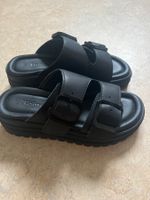 Plateausandalen schwarz, neuwertig