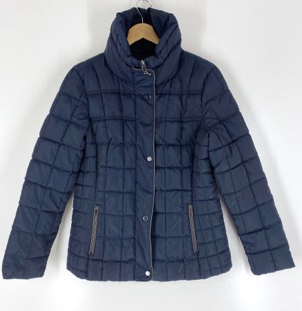 Steppjacke mit Stehkragen, dunkelblau, Gr. 40, *Neuwertig*