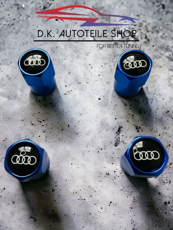 Audi Ventilkappe Ventildeckel Aluminium Er Set Blau Kaufen Auf Ricardo