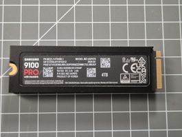 Samsung 9100 PRO 4 TB mit Heatsink, M.2 2280 wie NEU!