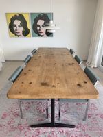 Massiver Esstisch aus Klosters Kieferholz 260 × 100 cm 