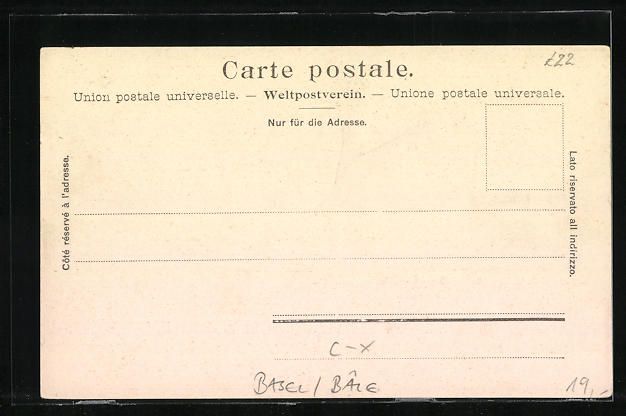 Cartoline postali: Basel /Bâle, Hotel Victoria, Vestibul – Usato da Berlin venduto da bartko-reher 1