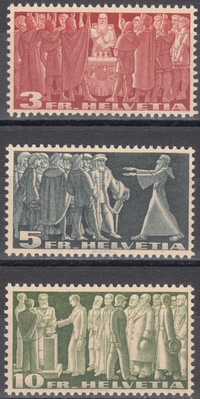 Alle Briefmarken: SBK 216x - 218x postfrisch – Gebraucht aus Bürglen TG von StampGraf