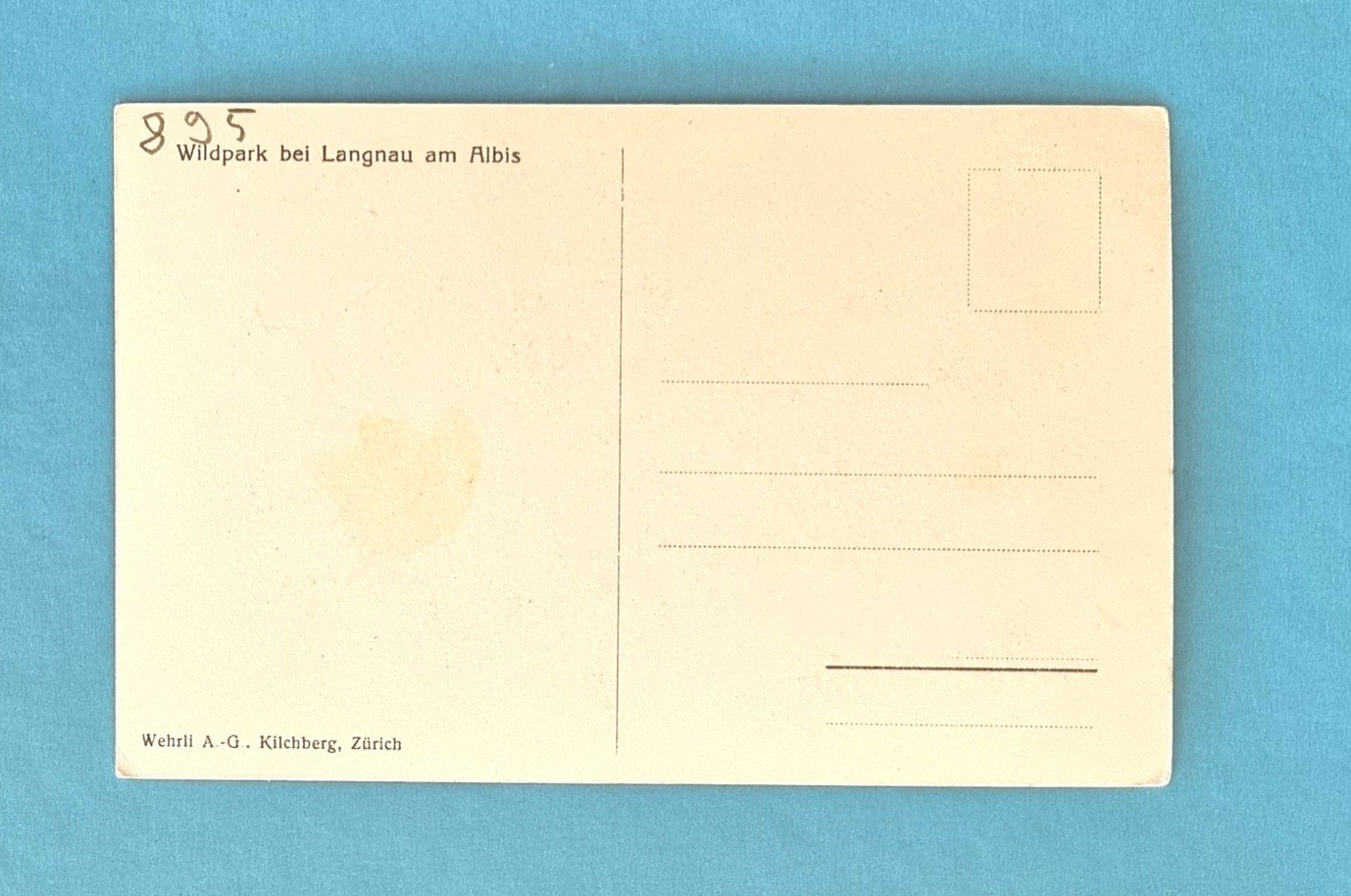 Cartoline postali: Langnau am Albis - Wildpark – Usato da Rothrist venduto da RROENK 1