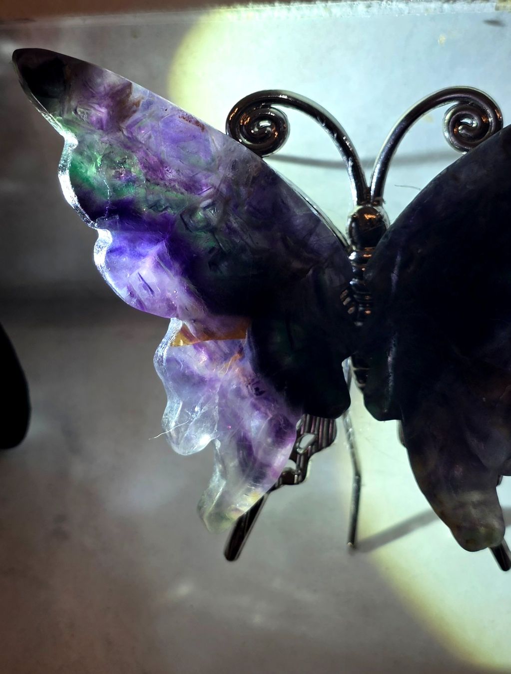 Minerali & Pietre curative: Purple Fluorit Schmetterling – Nuovo e nell'imballaggio originale da Matzingen venduto da Shay_Crystalz 1