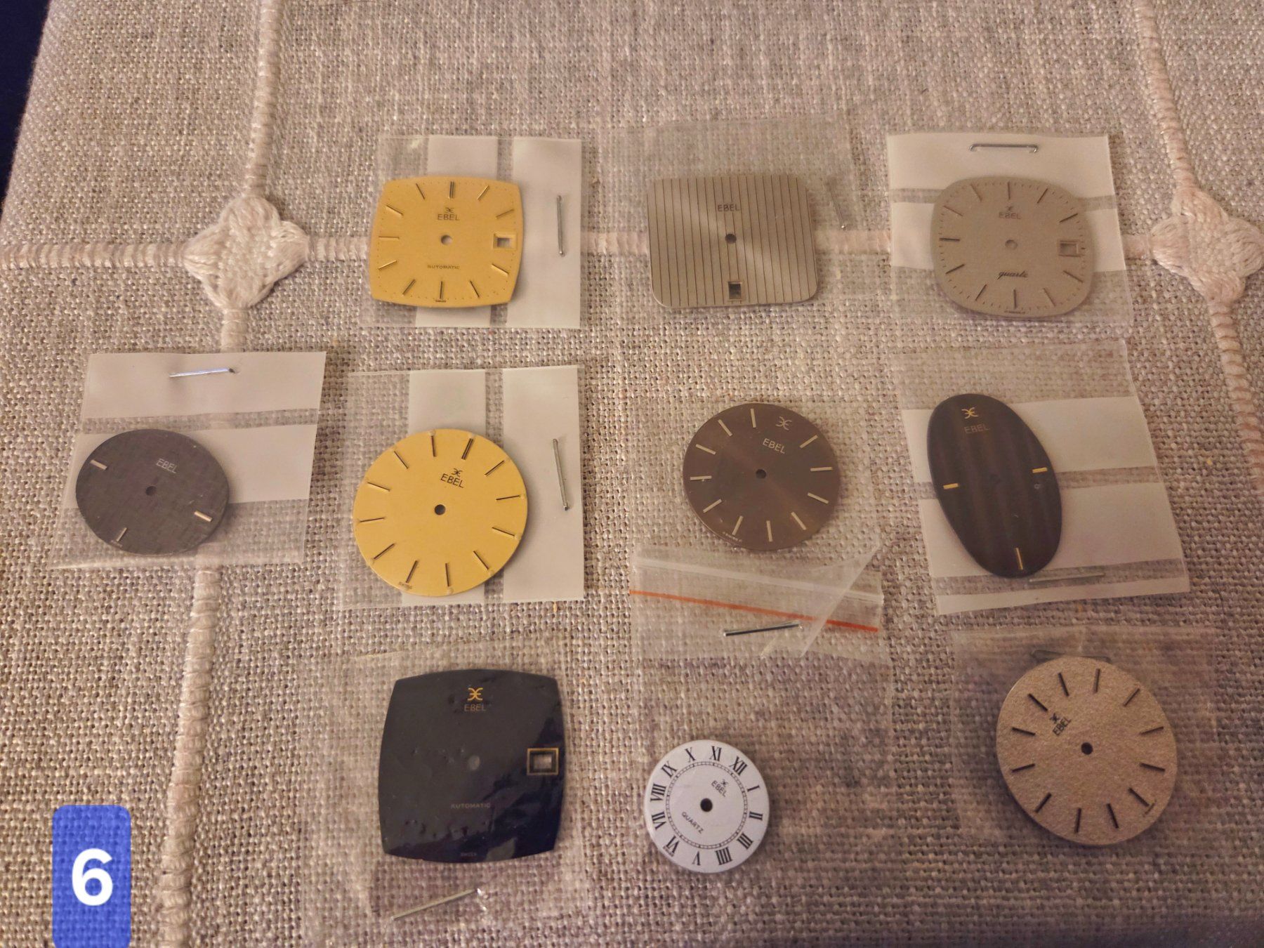 Ebel Orologi: lot de 10 cadrans ebel – Usato da la Chaux-de-Fonds venduto da Firenze6