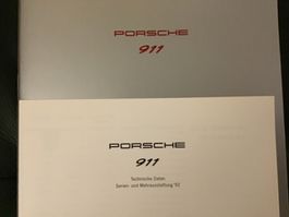 Porsche 911 Verkaufsprospekt 36+6 Seiten August 1991