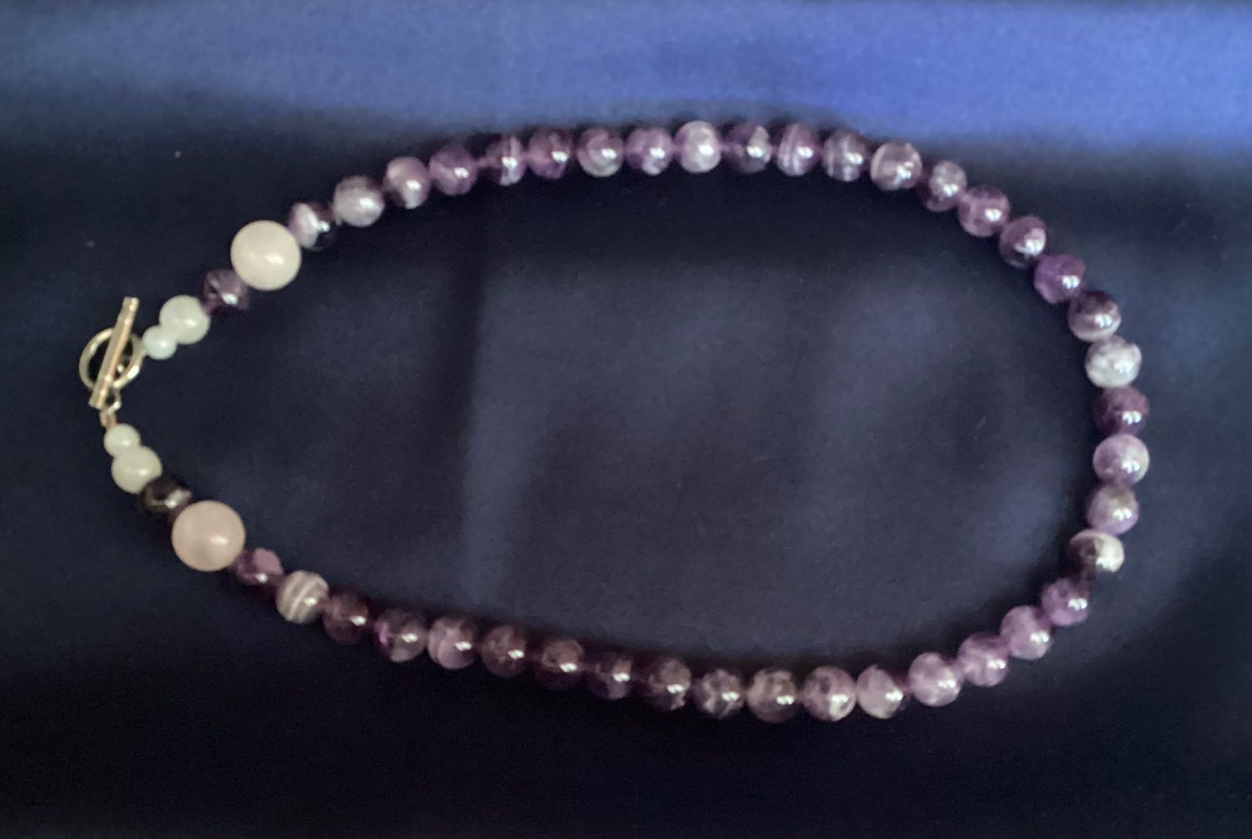 Catenine: Amethyst + Rosenquarz - Heilstein Edelstein Kette – Nuovo e nell'imballaggio originale da Laax venduto da kri_95f5 1