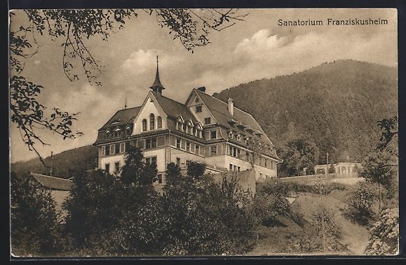 Cartoline postali: AK Oberwil, Sanatorium Franziskusheim – Usato da Berlin venduto da bartko-reher